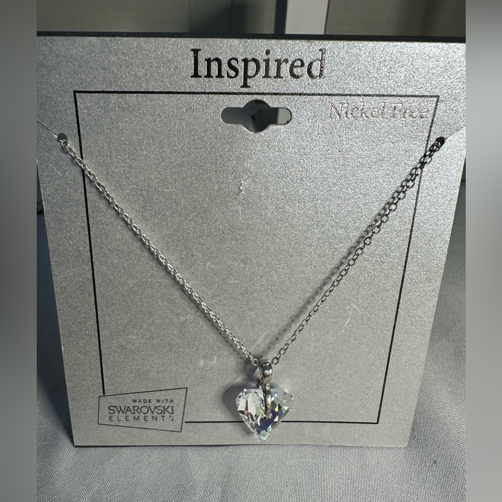 Swarovski crystal heart necklace